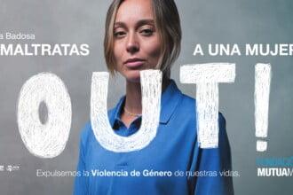 La tenista Paula Badosa en la iniciativa contra la violencia de género "OUT" - Fundación Mutua Madrileña