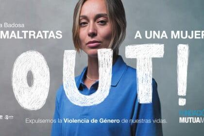 La tenista Paula Badosa en la iniciativa contra la violencia de género "OUT" - Fundación Mutua Madrileña