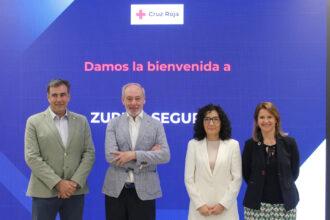 Íñigo Vila, Vicente Cancio, María del Mar Pageo y Cristina Gomis en la Presentación del proyecto "Resiliencia comunitaria ante riesgos climatológicos"