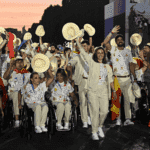 Equipo paralímpico español en la ceremonia de inauguración de París 2024