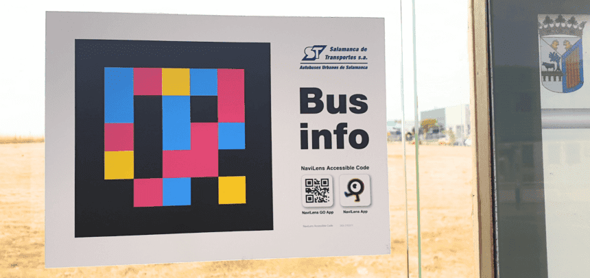 Códigos QR de NaviLens implementados en la red de Salamanca de Transportes