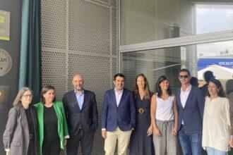 Inauguración de las certificaciones ambientales del Edificio Zero con los directores generales de profine Iberia, Enmedio Studio, GBCe, Vand Arquitectura y Zero City