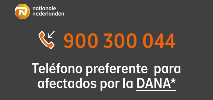 Los profesionales de Nationale-Nederlanden están contactando desde ayer de manera proactiva con todos sus clientes en las zonas afectadas