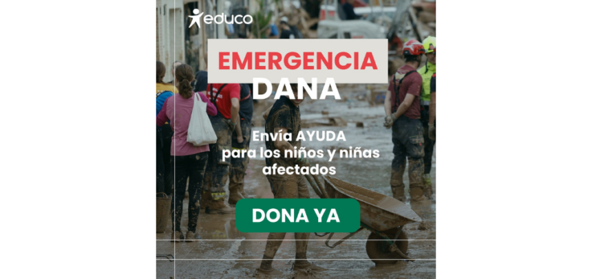 La ONG de educación está trabajando con entidades sociales de las zonas afectadas por la catástrofe que atienden a la infancia más vulnerable