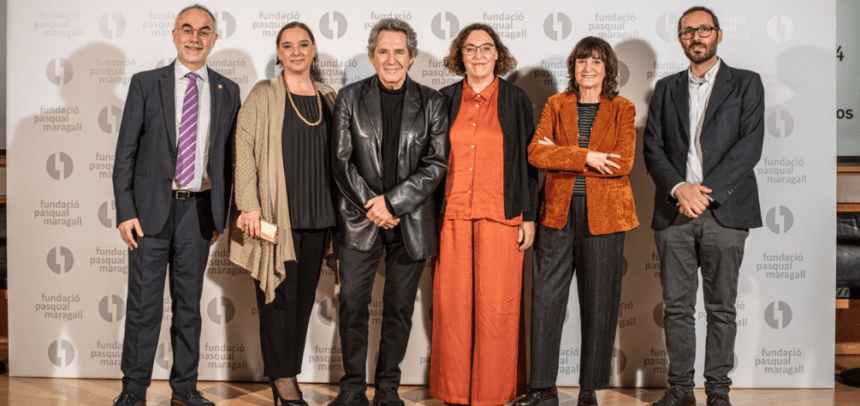 Fotografía de los premiados: Rosa Montero y Miguel Ríos