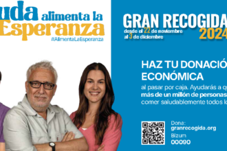 Cartel publicitario de la iniciativa de El Corte Inglés y Bancos de Alimentos