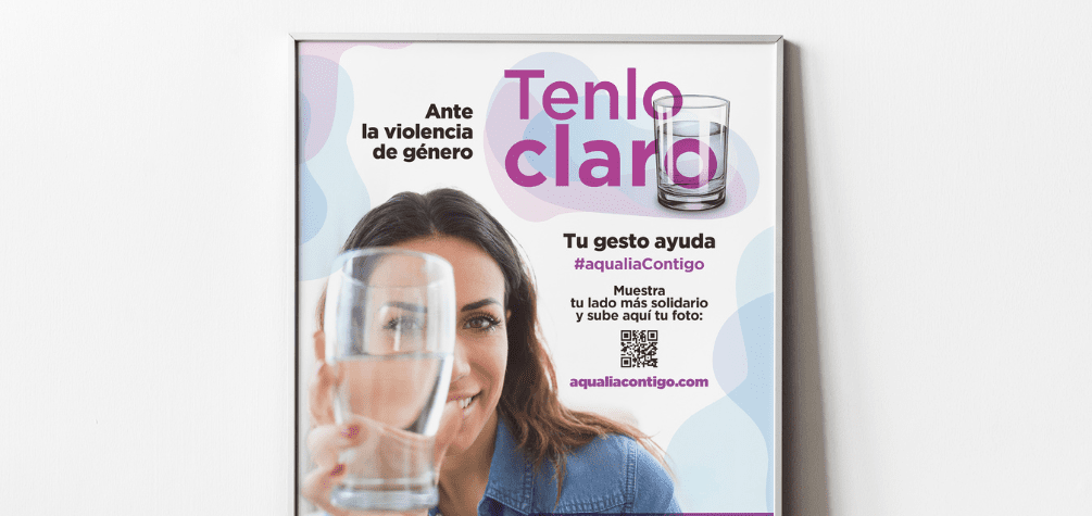 Cartel campaña "Ante la violencia de género... Tenlo claro"