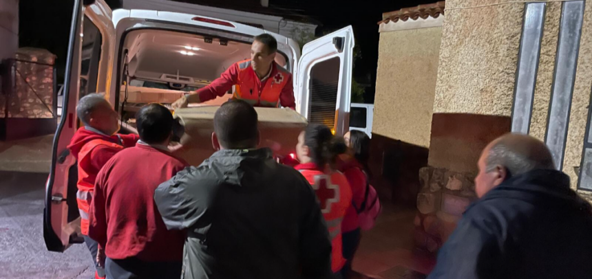 Cruz Roja Española ha estado trabajando incansablemente en las zonas más afectadas