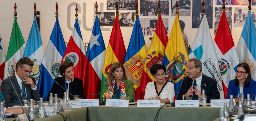 Andrés Allamand, Secretario General Iberoamericano, interviene durante la presentación de la XV edición del "Informe de Cooperación Sur-Sur y Triangular en Iberoamérica"