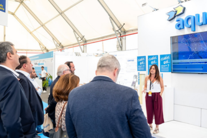 Aqualia contó un stand de 45 m2 en el pabellón de agua y una elevada representación comercial