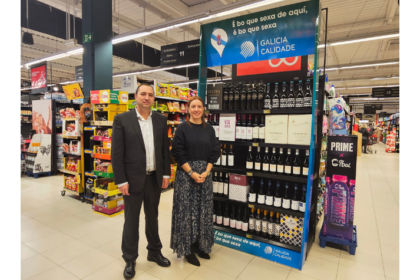 Presentación del stand con los productos bajo el sello 'Galicia Calidade'