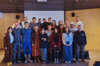 Voluntarios y afectados en el estreno del documental