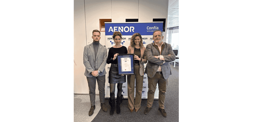 Certificación AENOR concedida a Cordoplas