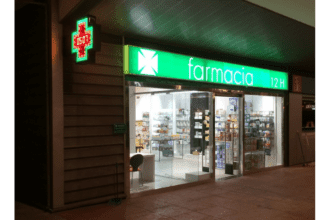 Exterior de una farmacia