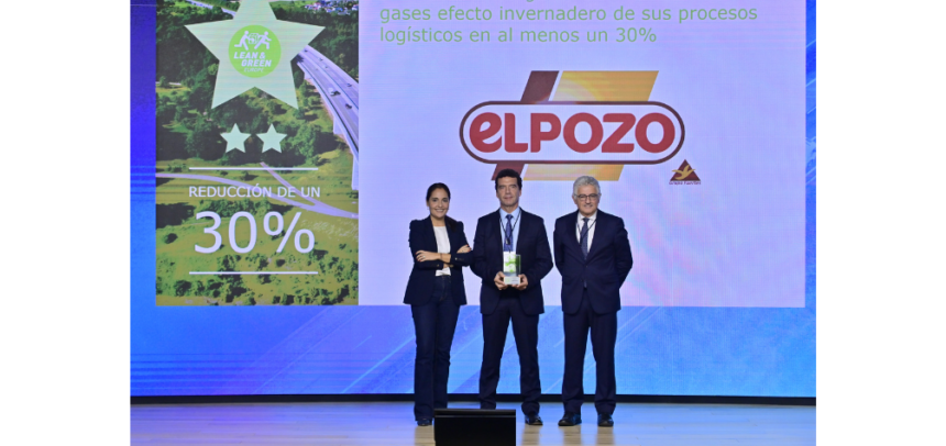 (de izquierda a derecha) María Tena, directora de Logística de Aecoc; Rafael Simón, responsable de Logística de El Pozo Alimentación; y José María Bonmatí, director general de AECOC