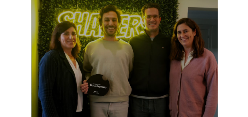 Beatriz Sánchez Guitián, directora general Fundación máshumano; Nico de Luis, cofundador y COO Shakers; Héctor Mata, CEO de Shakers; Ana de Liñán, responsable área empresas Fundación máshumano