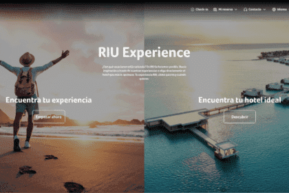 Página web renovada de RIU