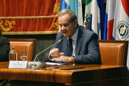 El Secretario General Iberoamericano, Andrés Allamand, durante su intervención