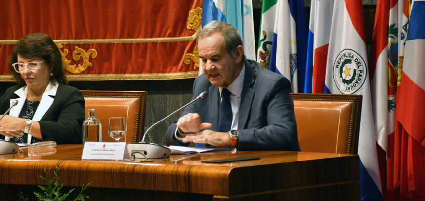 El Secretario General Iberoamericano, Andrés Allamand, durante su intervención