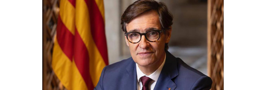 Salvador Illa, President de la Generalitat de Cataluña