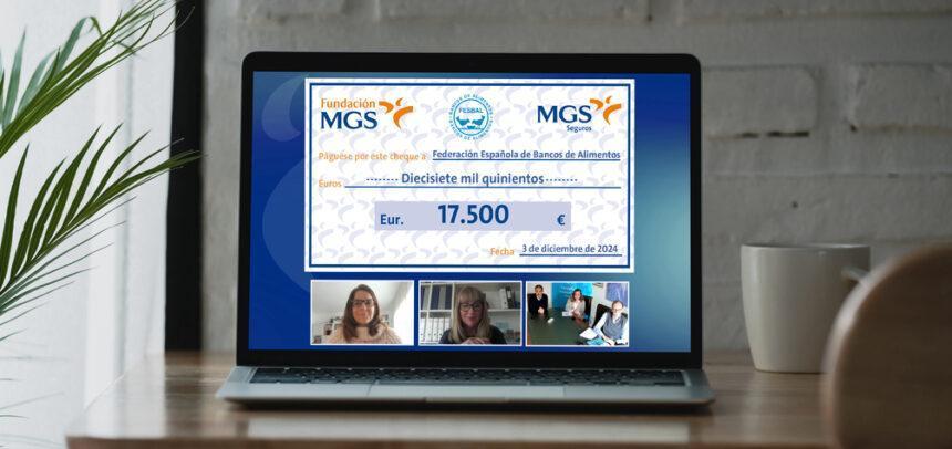 La Fundación MGS realiza una donación de 17.500 € al Banco de Alimentos de Valencia gracias a la venta de su Calendario Solidario