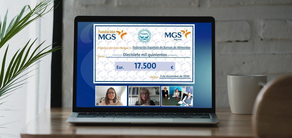 La Fundación MGS realiza una donación de 17.500 € al Banco de Alimentos de Valencia gracias a la venta de su Calendario Solidario