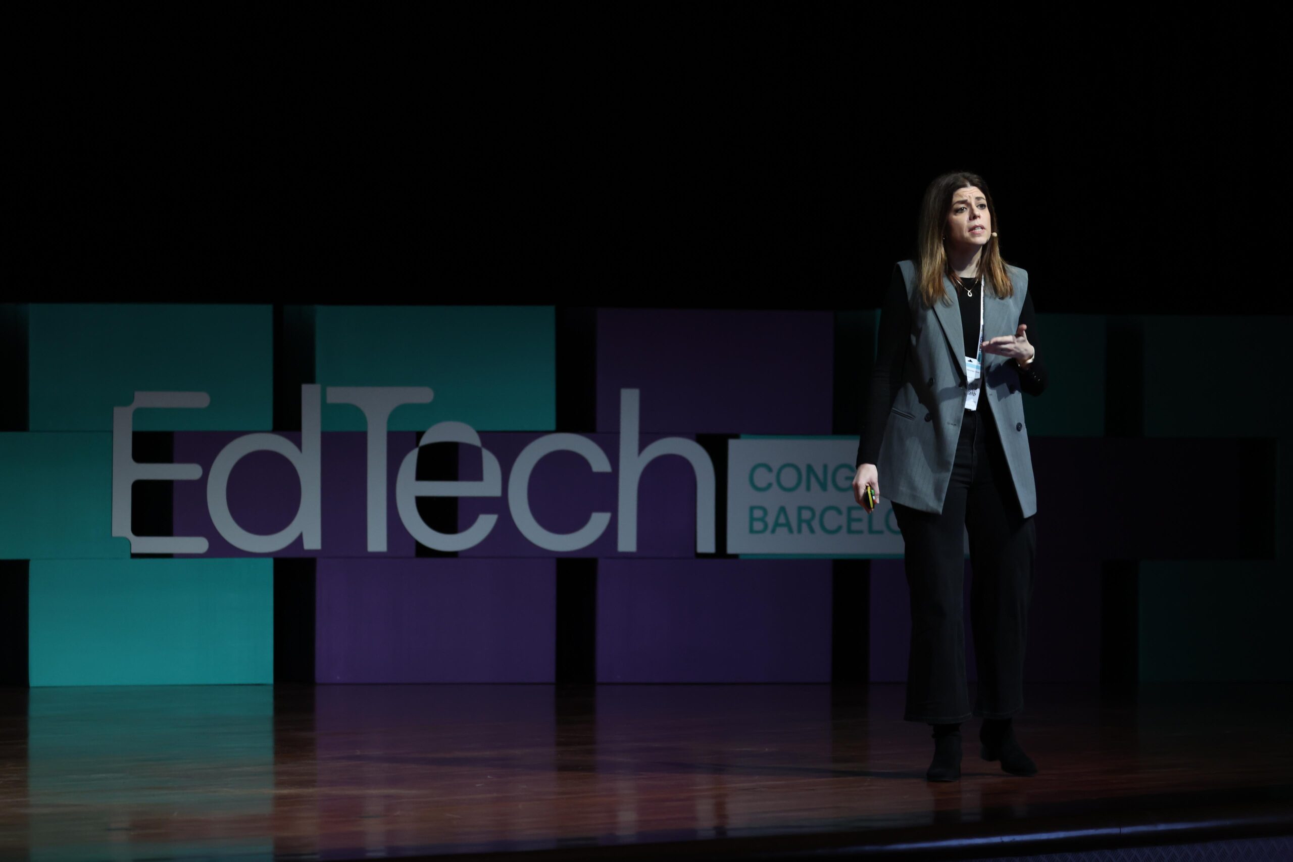 María del Mar Sánchez durante su ponencia en el EdTech Congress Barcelona 2025