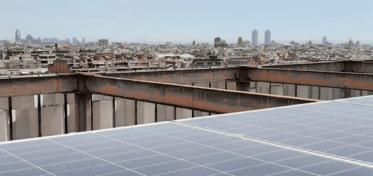 Placas solares en el Hospital Universitari Sagrat Cor de Barcelona