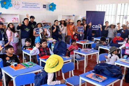 Caja Arequipa renovó la infraestructura de centros educativos, beneficiando a más de 200 escolares y mejorando sus condiciones de aprendizaje