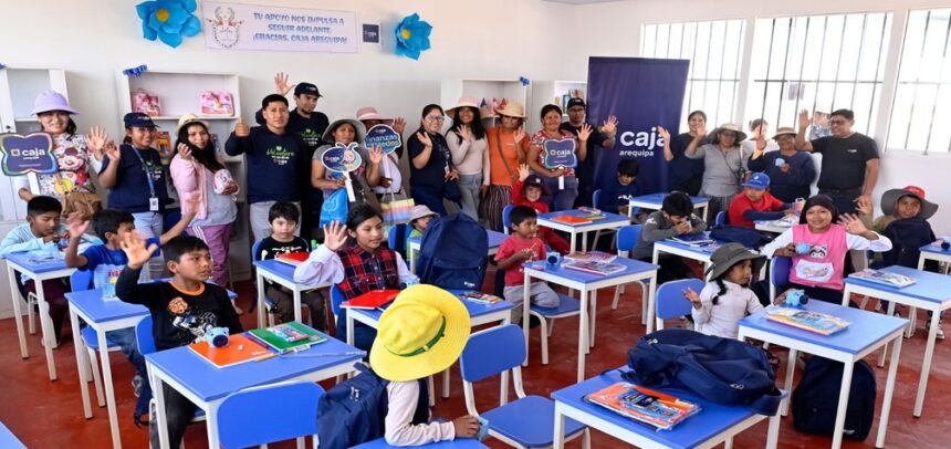 Caja Arequipa renovó la infraestructura de centros educativos, beneficiando a más de 200 escolares y mejorando sus condiciones de aprendizaje