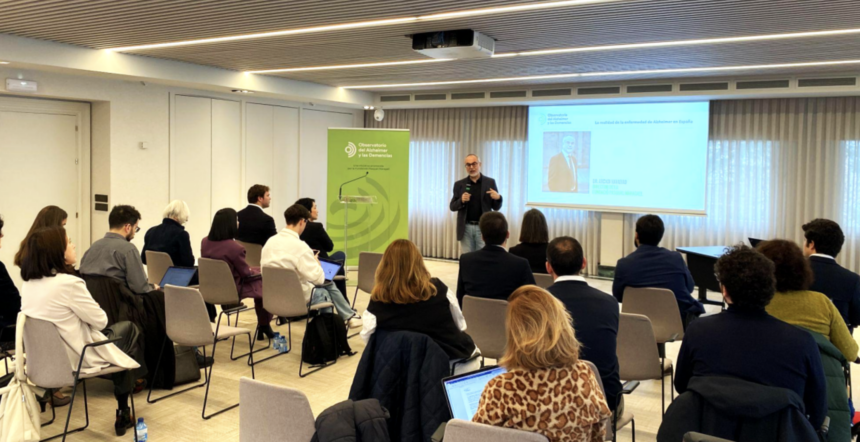 El Dr. Arcadi Navarro, Director de la Fundación Pasquall Maragall, durante el evento de esta mañana