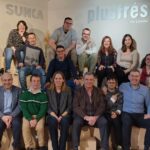 Encuentro del equipo de Plusfresc con sus 10 empleados con síndrome de Down - Imagen cedida por Plusfresc