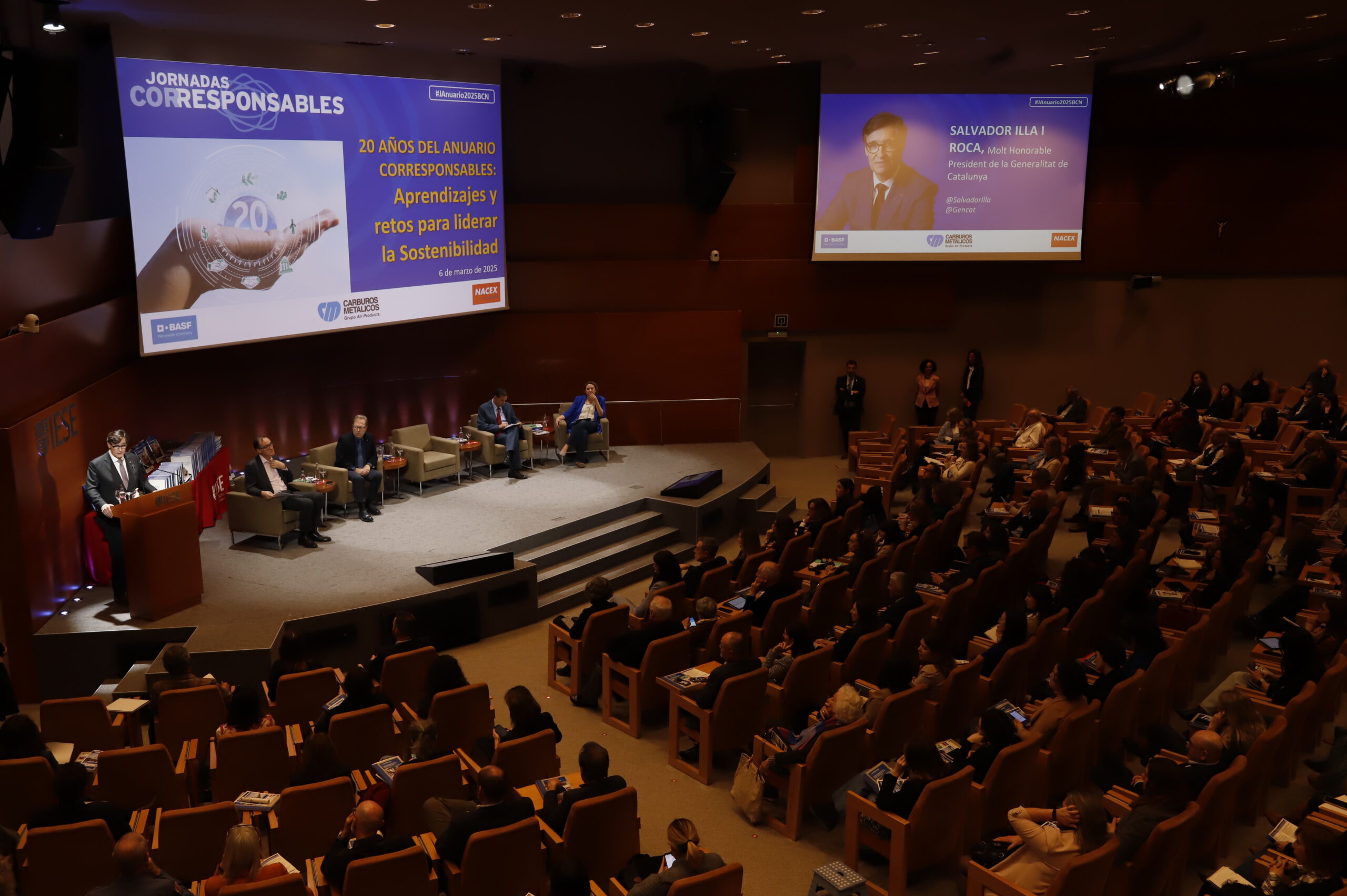 Salvador Illa, President de la Generalitat de Catalunya, inaugura la Jornada Corresponsables en Barcelona - Corresponsables