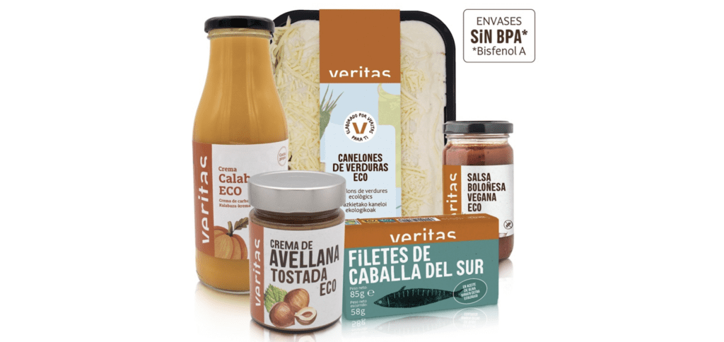 Productos de marca propia Veritas libres de BPA