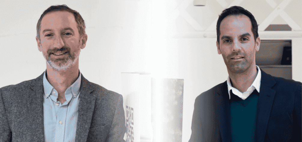 Izq. Lucas Hunter, director ejecutivo interino de B Lab Spain, drcha. Raimon Puigjaner, cofundador de BCorp