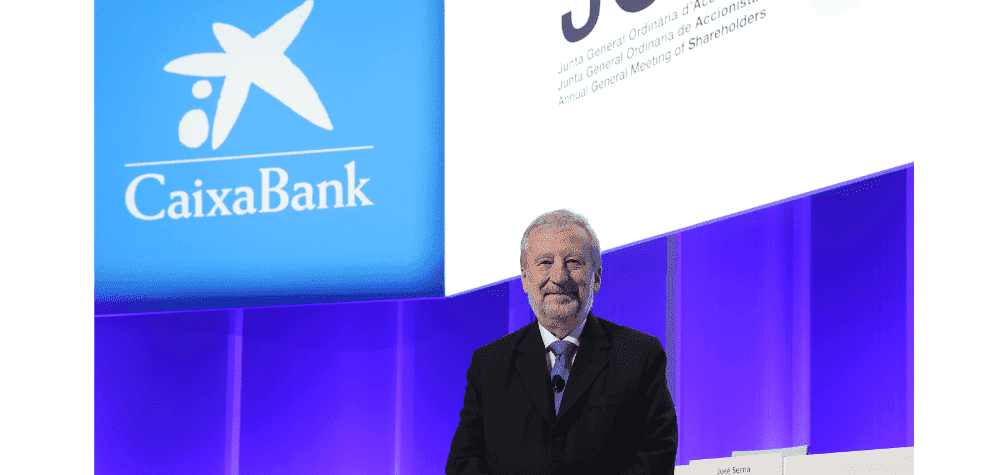 Tomás Muniesa, presidente de CaixaBank, en la Junta General de Accionistas 2025 de la entidad