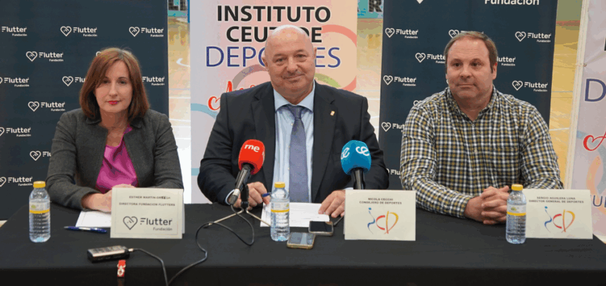 Lanzamiento del programa de ayudas al deporte de Flutterxeldeporte junto con la Consejería de Deportes de Ceuta
