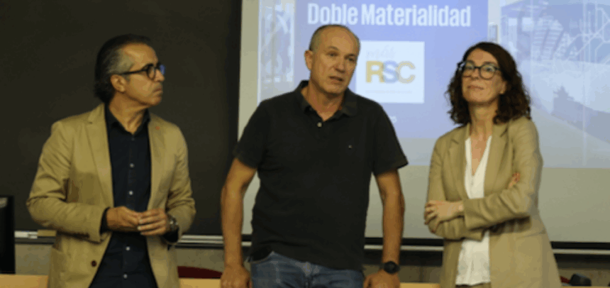 De izquierda a derecha: Francisco José Bastida, Longinos Marín y Noelia Martínez