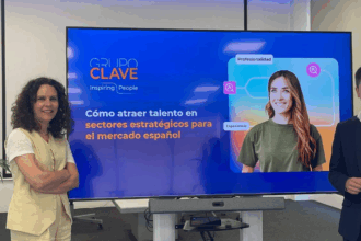 Elena Murillo, Directora Comercial y de Marketing de Grupo Clave y Ángel Pidal, Director de Grupo Clave