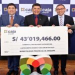 Caja Arequipa entrega más de 43 millones de soles proveniente de utilidades obtenidas en el 2024 a la Municipalidad Provincial de Arequipa