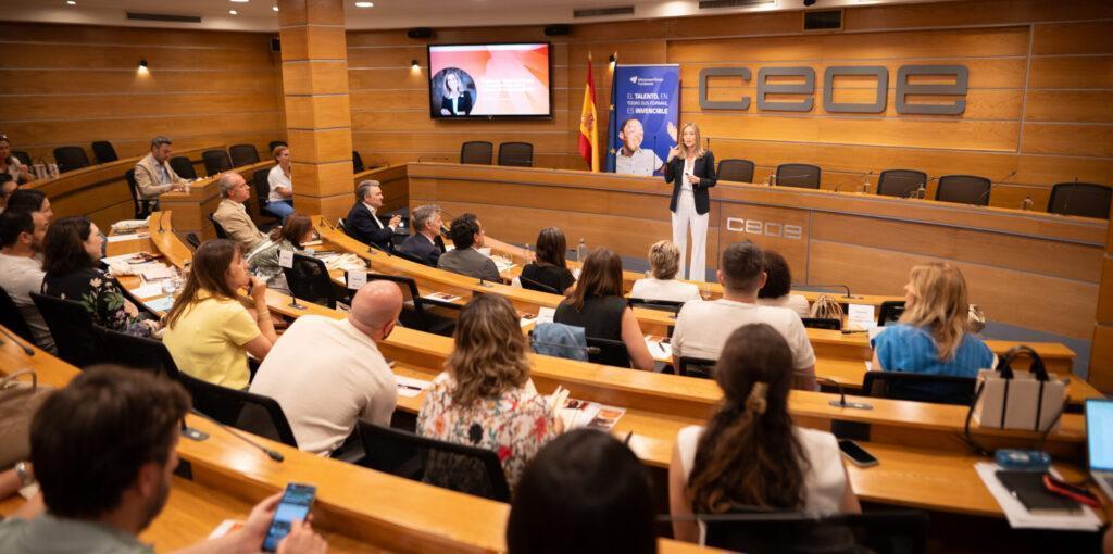 Loles Sala, Directora General de Fundación ManpowerGroup, durante el encuentro "Voces diversas, desafíos comunes"