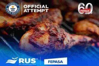 RUS junto a FEPASA en un evento solidario: lograr el título de GUINNESS WORLD RECORDS™ de la porción más grande de pollo asado y beneficiar a diferentes organizaciones locales