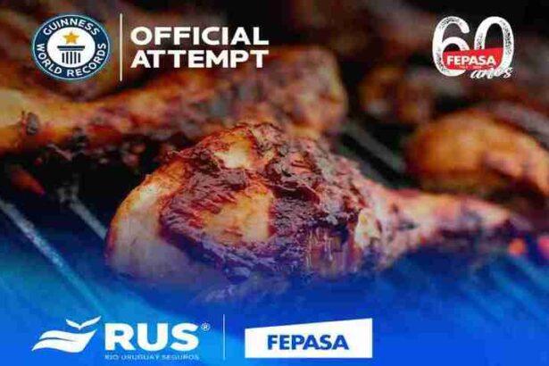 RUS junto a FEPASA en un evento solidario: lograr el título de GUINNESS WORLD RECORDS™ de la porción más grande de pollo asado y beneficiar a diferentes organizaciones locales