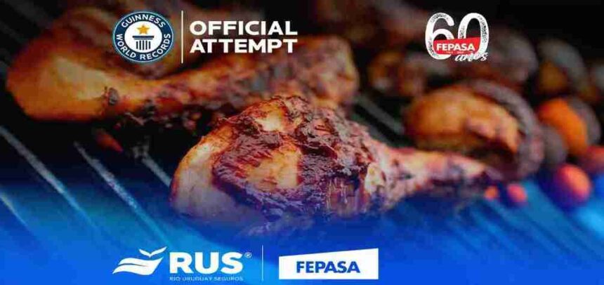 RUS junto a FEPASA en un evento solidario: lograr el título de GUINNESS WORLD RECORDS™ de la porción más grande de pollo asado y beneficiar a diferentes organizaciones locales