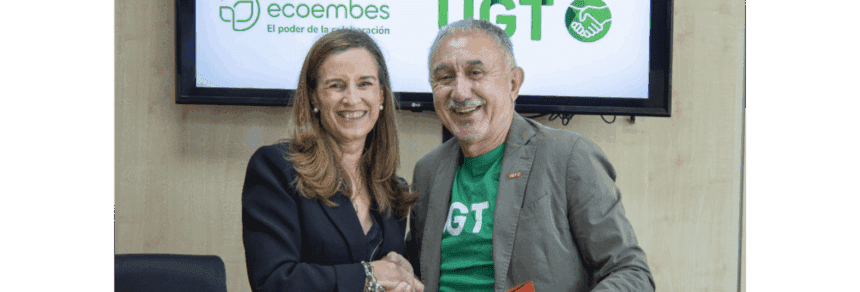 Rosa Trigo, consejera delegada de Ecoembes, y Pepe Álvarez, secretario general de UGT
