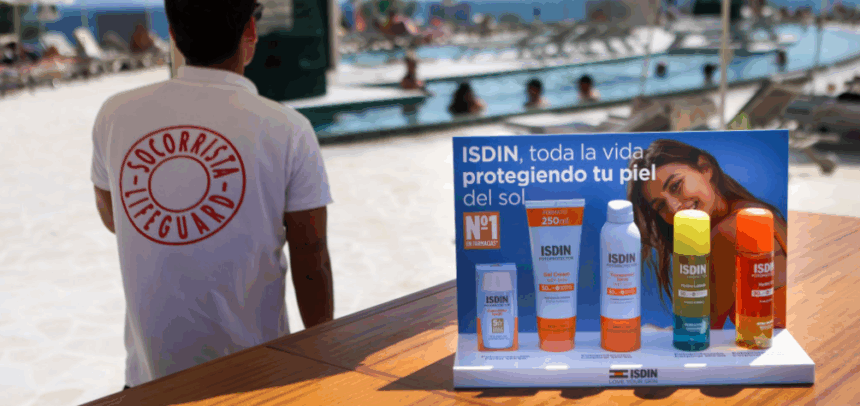 Productos ISDIN incluidos en la colaboración con Iberostar Beachfront Resorts. Créditos Iberostar Beachfront Resorts