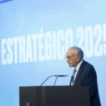 Isidro Fainé durante la presentación del Plan Estratégico a los empleados de Fundación ”la Caixa”.