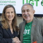 Rosa Trigo, consejera delegada de Ecoembes, y Pepe Álvarez, secretario general de UGT