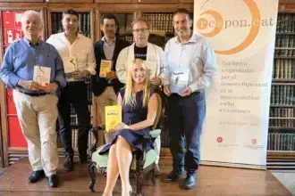 Marcos González, Presidente Editor y Fundador de Corresponsables junto a otros líderes de la RSE y la Comunicación Responsable en el encuentro impulsado por Respon.cat