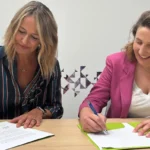Marta Moreno, Directora de Asuntos Corporativos y Acceso al Mercado de AstraZeneca España y Cristina Sánchez, Directora Ejecutiva del Pacto Mundial de la ONU España